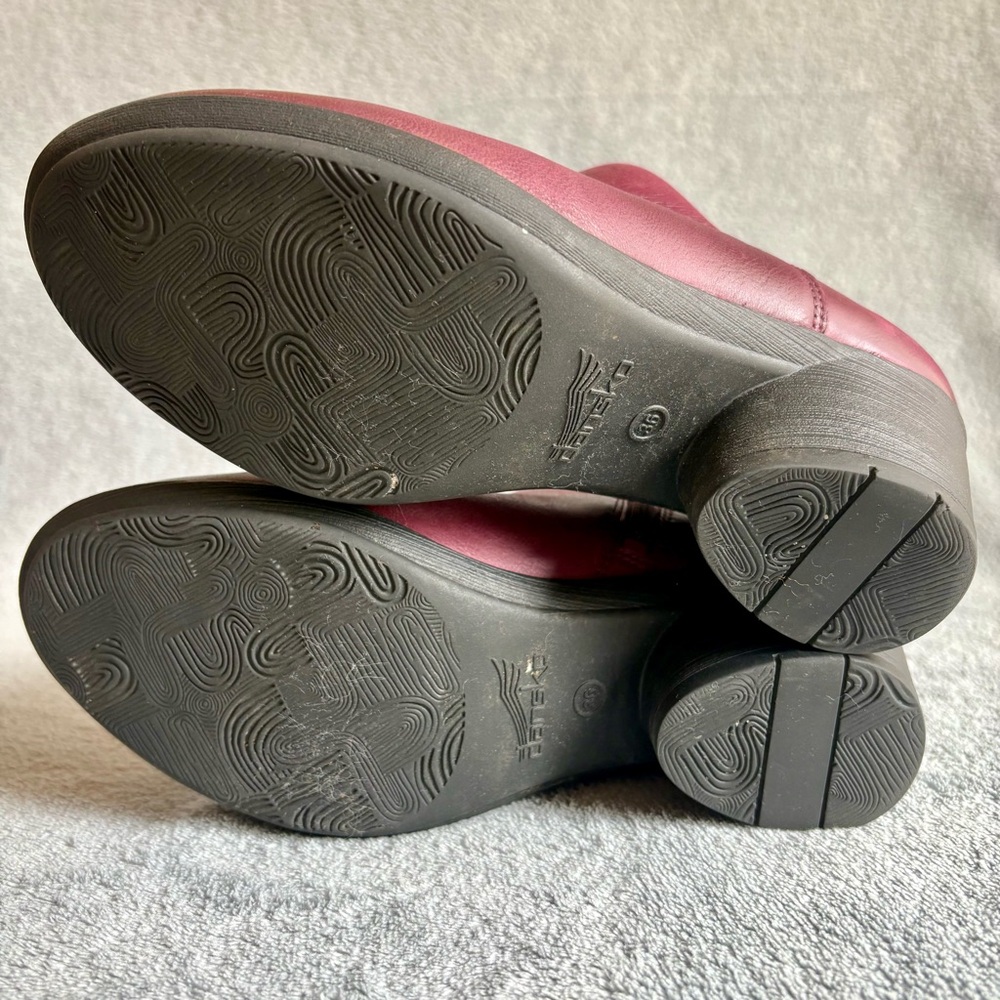 Dansko Raina burnished leather booties wine red‎ - Picture 2 of 13